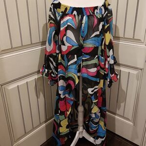 Live 4 Truth Bathing Swimsuit Cover Size 2X Colorful Kaftan